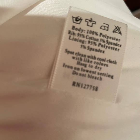 Mural white silky lightweight Bomber Jacket with black trim - Picture 4 of 4